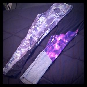 2 pair athletic leggings size XXL